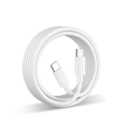 Cavo di Ricarica Rapida USB Type C a Type C 100W - Bianco