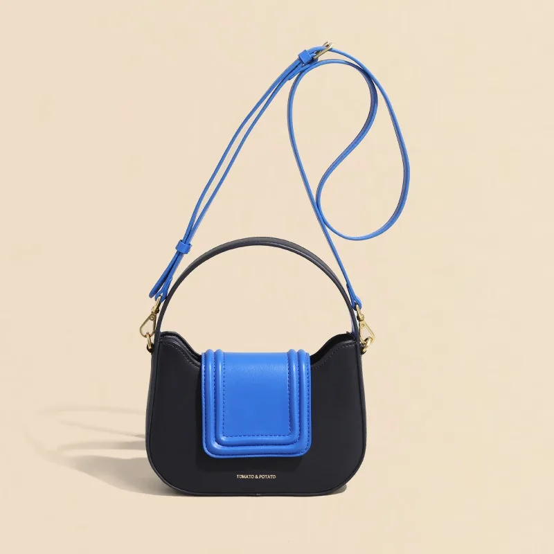 New Fashion Small Bag Versatile Crossbody Bags Advanced Contrast Color Women's Bag Ins Design Shoulder Bag Handbag сумка женская