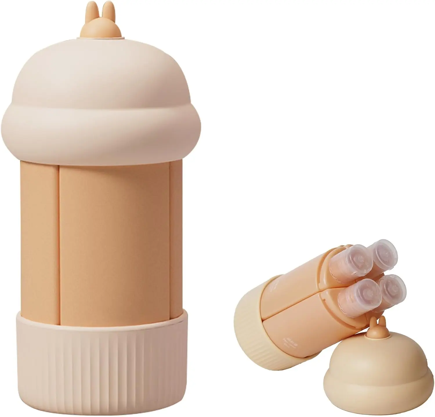 Travel-Sized Leak-Proof Squeezable Bottles - Set of 4 (60ml Each)