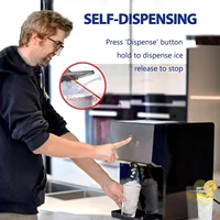 Countertop Nugget Ice Maker with Soft Chewable Ice, 32lbs in 24Hrs, LED Touch Panel, Self-Cleaning Ice Maker with Automatic Disp 2