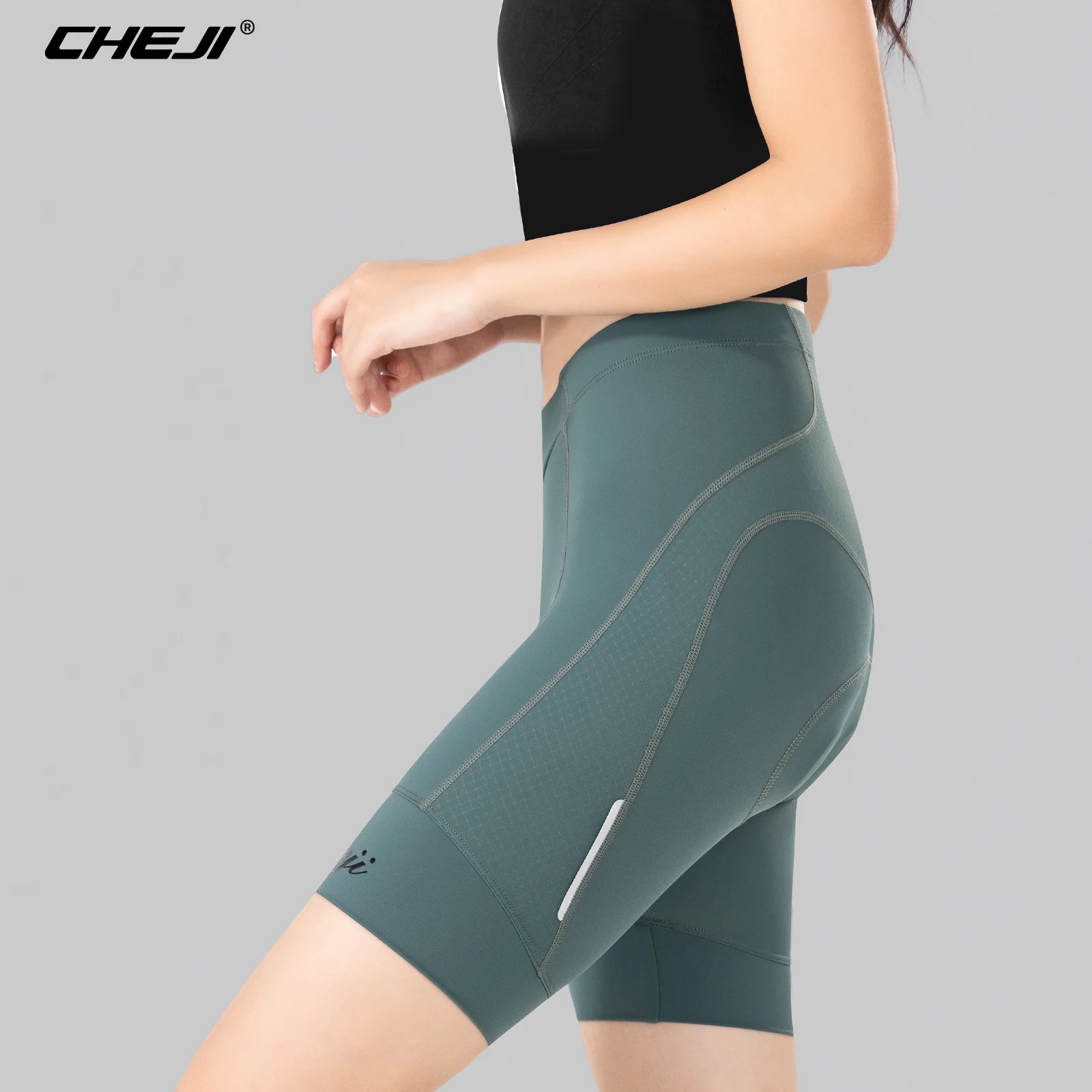 CHEJI New Women Cycling Shorts Equipment Running Sports Biker Bicycle Shorts Women Bicicleta Pants Quick Dry Spandex cycling shorts