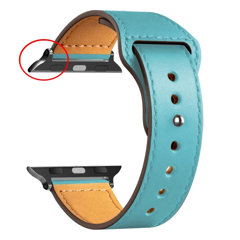 Premium Leather Strap for Apple Watch - Elegant Sport Loop Bracelet