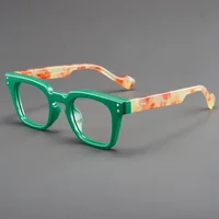 Lunettes de lecture carrées pour hommes et femmes, Anti-lumière bleue, tendance, monture ronde Ultra légère, presbytes, monture unisexe 2