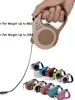 3M/5Metre Dog Leash Walking Automatic Pet Collar ABS Case Nylon Rope Dog Harness Dog footprint Puppy Dog Footprints Keychain 3