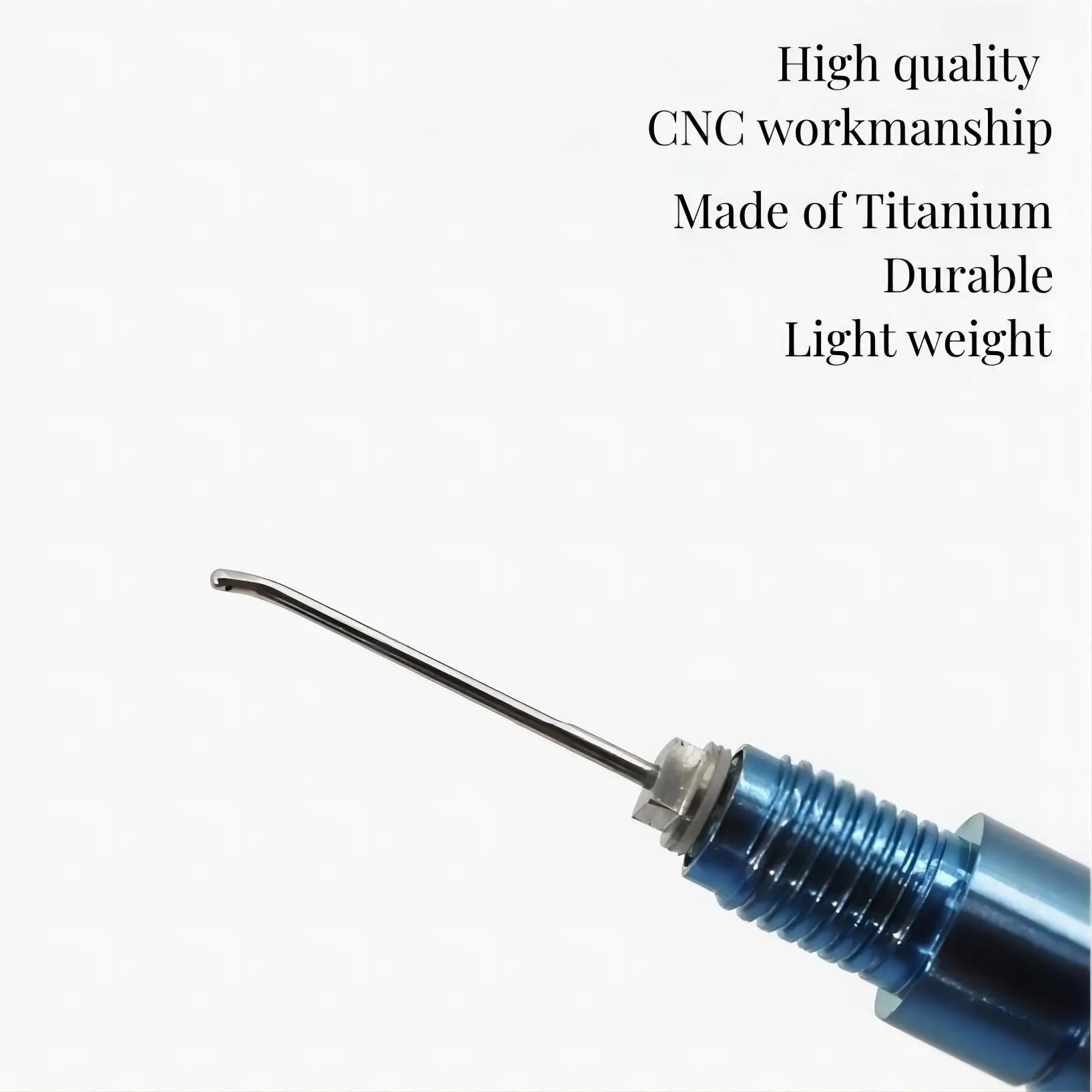 Phaco Handle Titanium Phacoemulsification I/A handpiece for Ophthalmology straight/curved/angled tip with sleeve 5