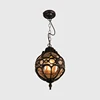 European Outdoor Waterproof Pendant Lights Retro Balcony Corridor Aisle Grape Frame Chandeliers Loft Restaurant Lamps Fixture 2
