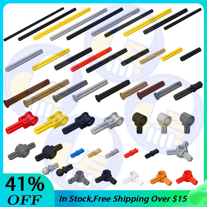 Techniccial Axle Building Blocks 32062 32073 43093 44294 87083 4519 3705 3706 3707 15462 18651 10197 24316 Parti Mattoni Giocattoli