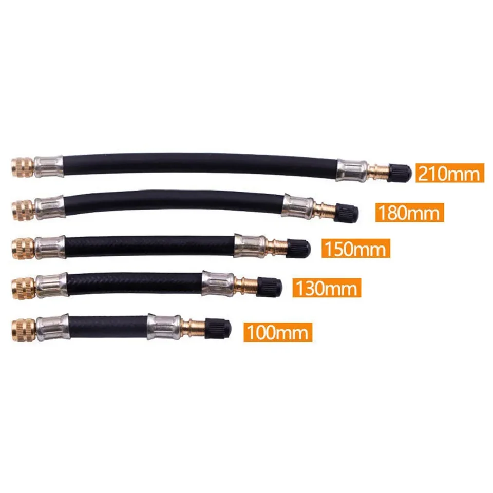 Tubo Di Prolunga Per Gonfiaggio Pneumatici Con Filettatura 8V1 E Connettore In Rame - Lunghezze Da 20 A 150 Cm