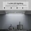 Range Hood Insert 30 inch 600 CFM, Ducted/Ductless Convertible Kitchen Stove Hood with LED Light, 4