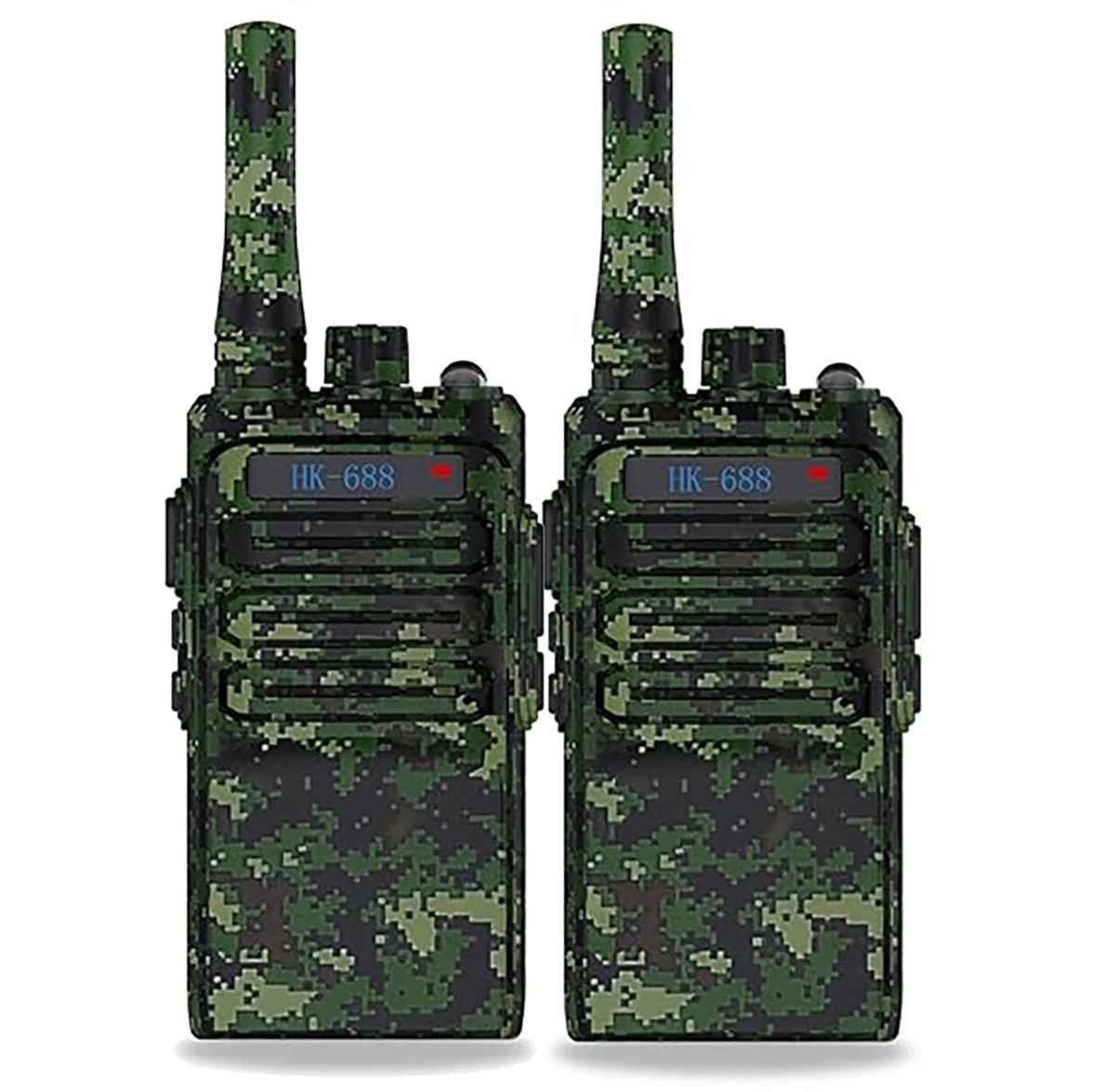 2팩 충전식 어린이용 무전기, 3마일 장거리, 2000mAh 대용량, 3-12세 남아 여아 생일 선물