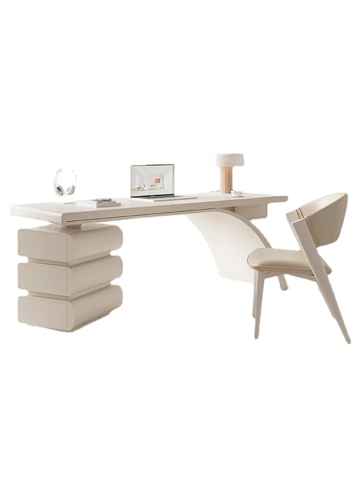 

XL Desk Small Apartment Home Female Solid Wood Internet Celebrity Desk Writing Desk