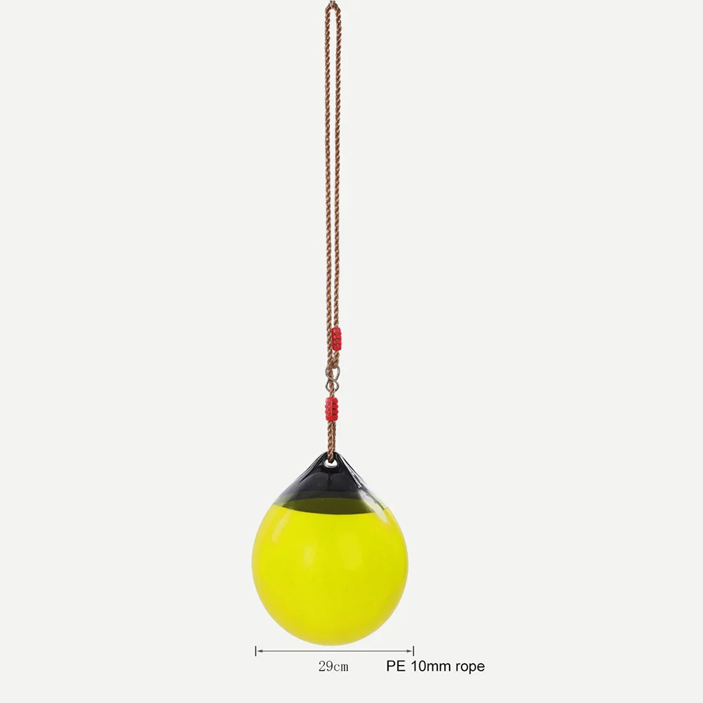 1Pc Inflatable Buoy Ball Swings Set with Rope Swing Seat for Tree Outdoor Indoor Playground Background Ball (Random Color) 3