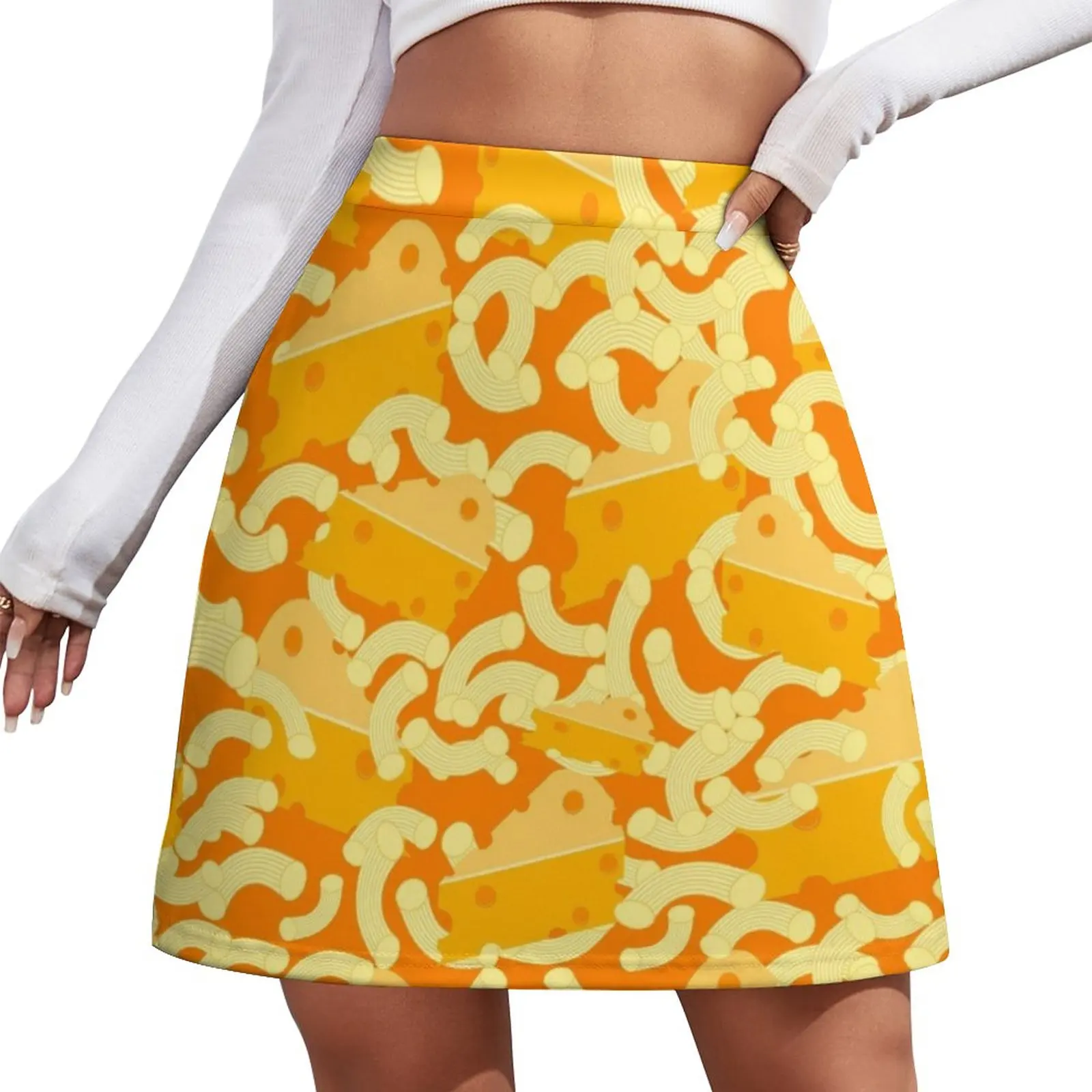 Mac And Cheese Mini Skirt Women's summer dress chic and elegant woman skirt Skirt pants