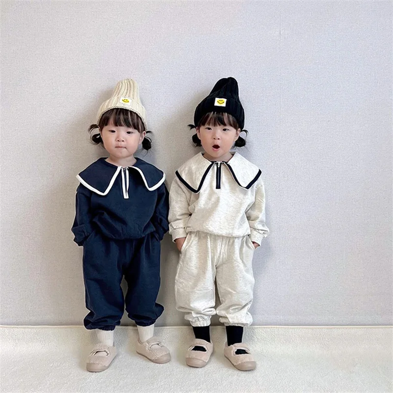 

Boys Sweatshirts +Pants Kids Suits Tracksuit 2PCS/Set 2023 Stylish Spring Autumn Cotton Outfits Sport Teenagers Children Clothin