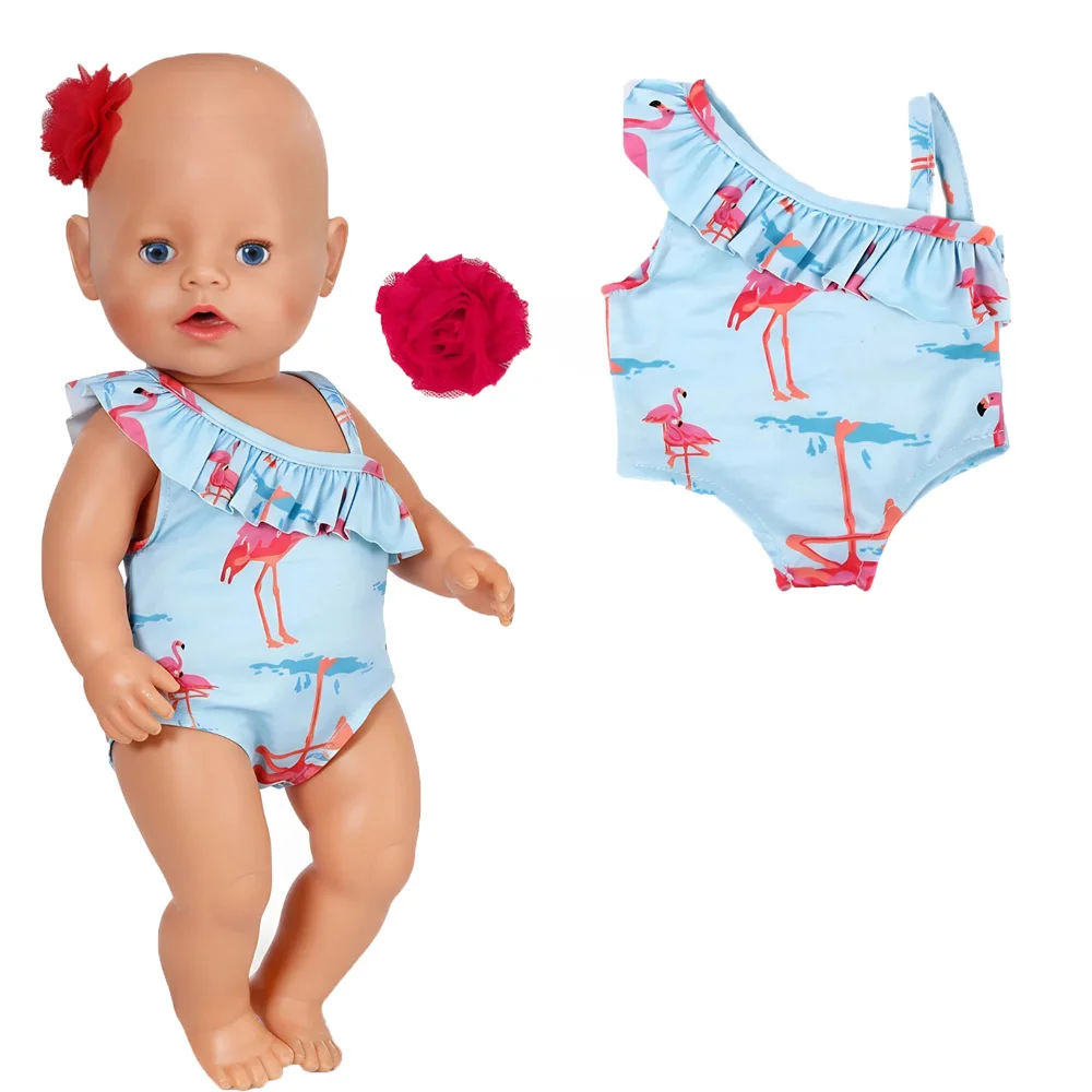 Mädchen-Puppenkleidung und Accessoires-Set, 10-teilig, passend für 18-Zoll-Puppen, Kleid-Nachtwäsche-Badeanzug, süße Puppenkleidung für Weihnachten