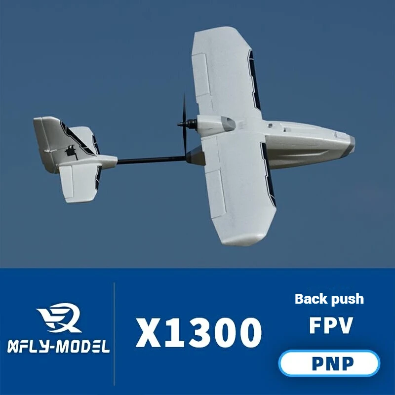XFly RC 비행기 X1300 4CH 푸셔 FPV 고정익 비행기(비디오 전송 마운트 포함) |   어린이와 초보자를 위한 이상적인 선물