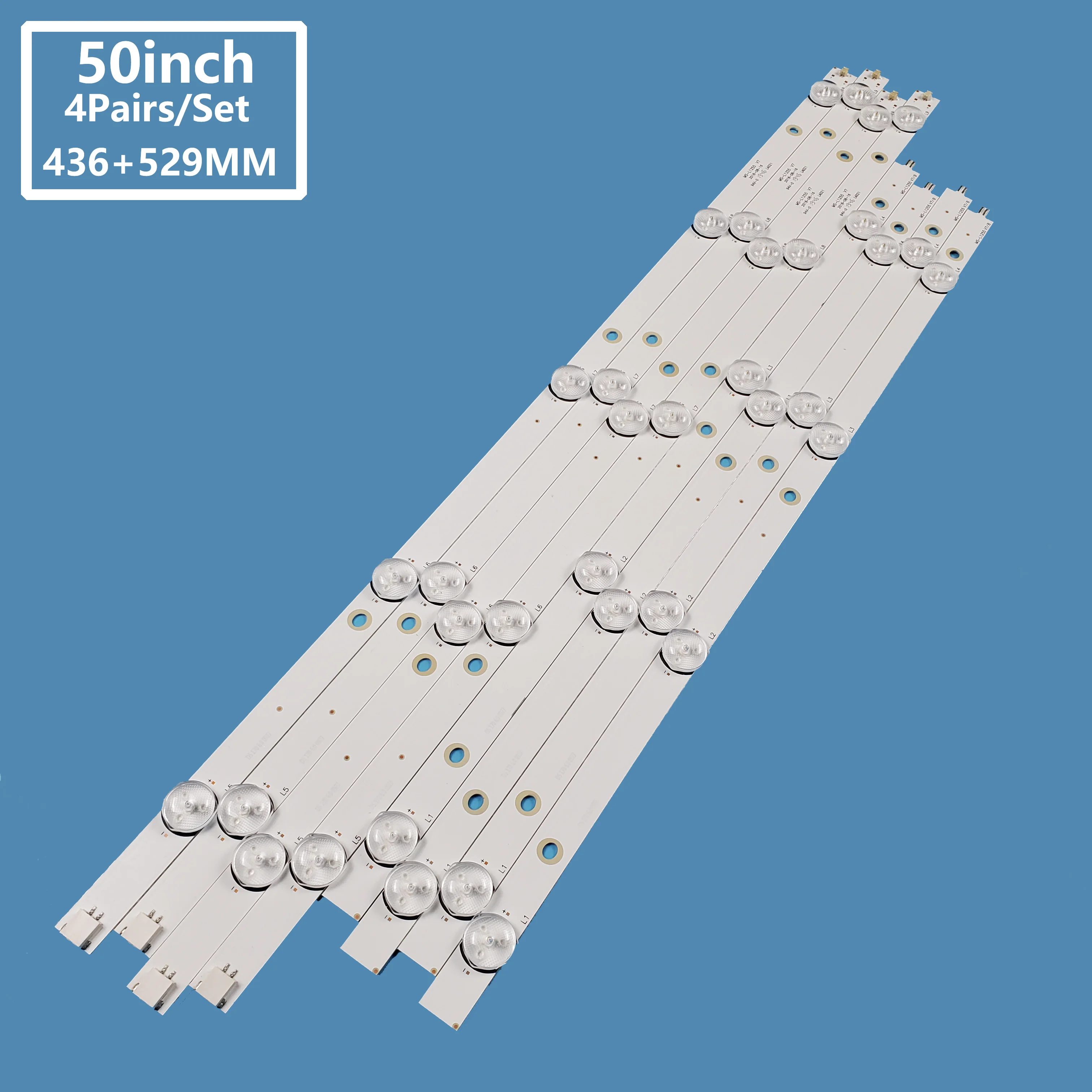 Jl.D50091330-006Es-M_V02 Led Tv Retroilluminazione Uso Per Tech 50 Pollici Tv Led Bar Light Ms-L1255 9Led 8 Pz/Set 50 Pollici Retroilluminazione Tv