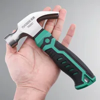 New Carbon Steel Multifunctional Mini Hammer Hardware Work Tool Household Use Claw Hammer Anti-skid Shockproof Fitter Hammer 1