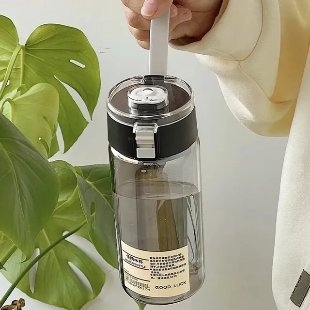 350/550/800Ml Transparent Water Bottles with Rope Portable Bpa Free Leakproof Drink Bottle Travel Drop-Resistant Tea Cup 4