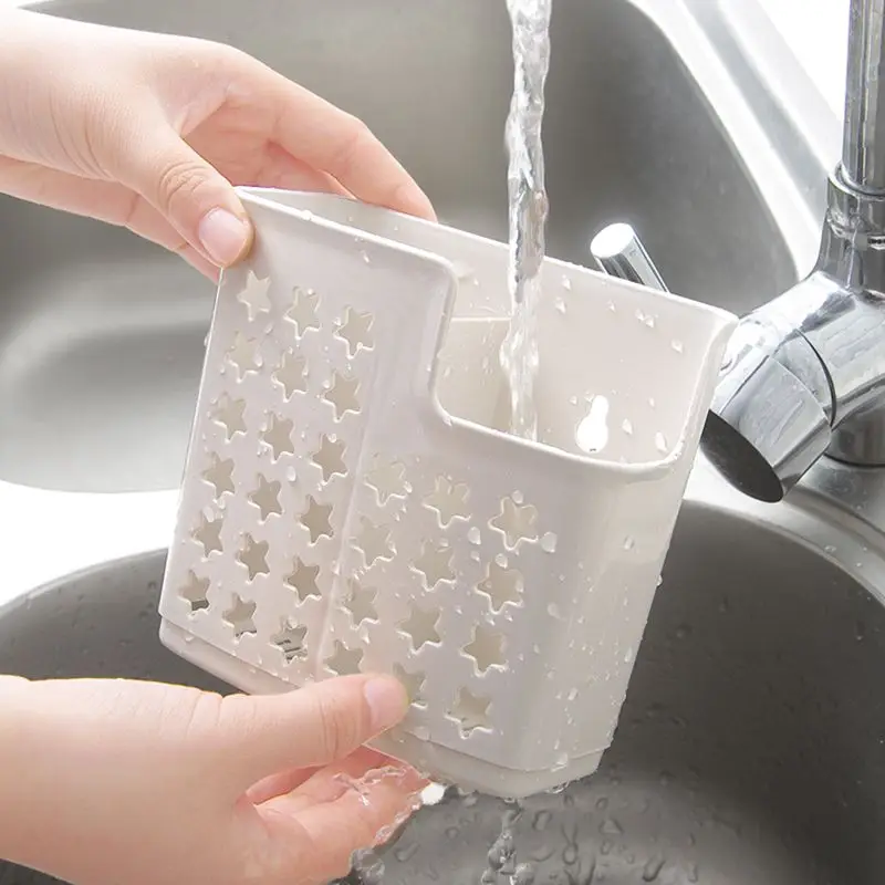 Porta Posate Da Banco In Acciaio E Bambù - Organizzatore Per Cucina Con Scomparti Per Forchette, Cucchiai E Bacchette - Secchio Portautensili Nero