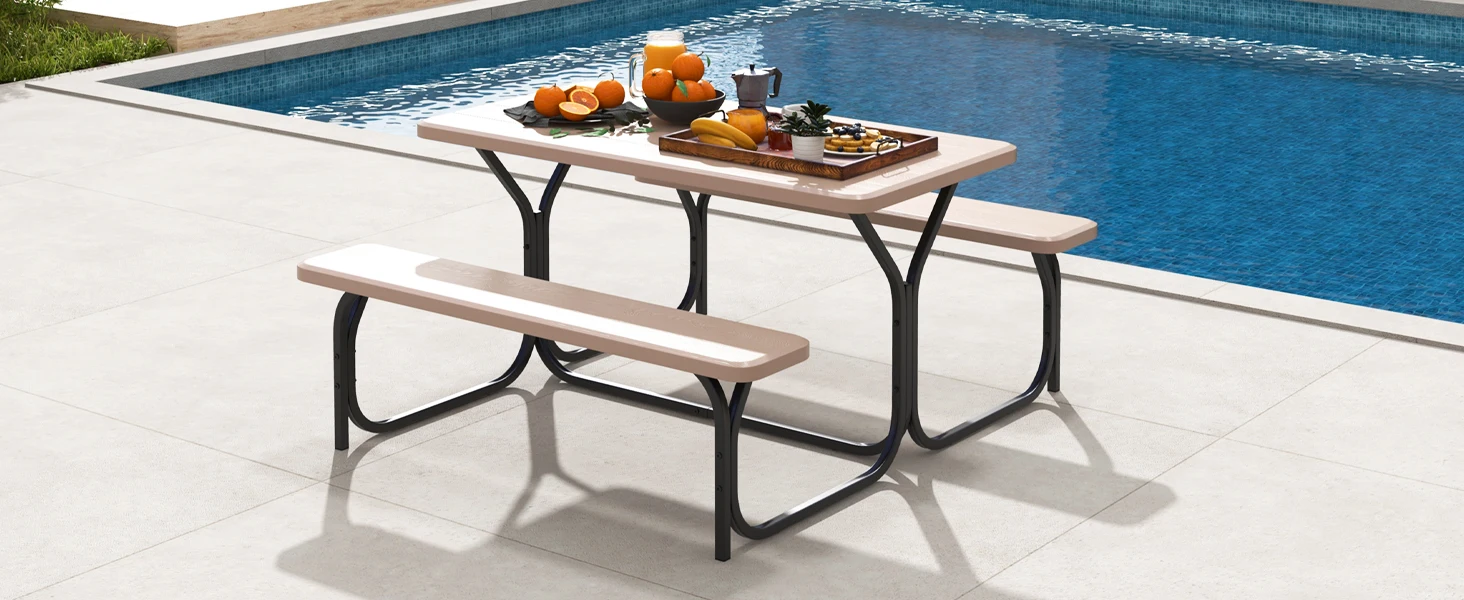 picnic table bench set