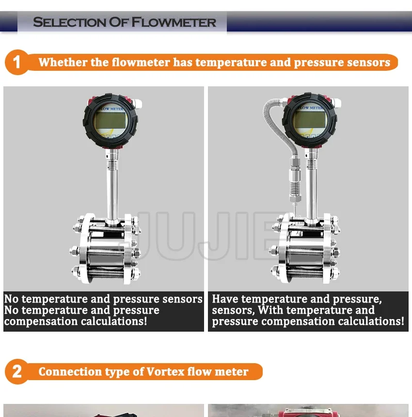 Digital Steam Vortex Air Flow Meter Intelligent Steam Compressed Air High-precis