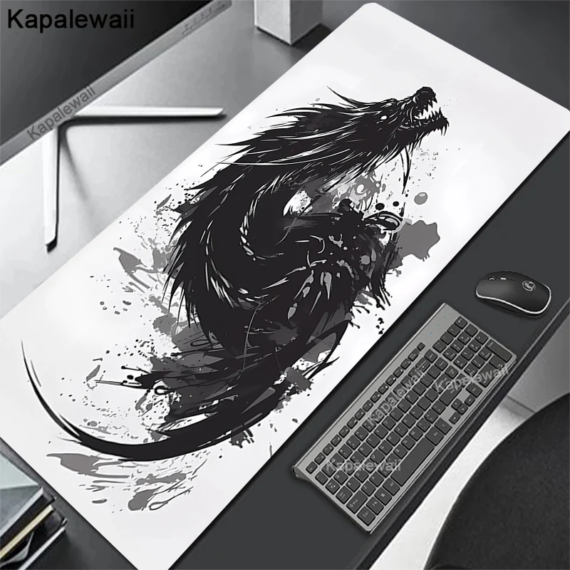 Alfombrilla de ratón de Anime Oni XXL, accesorios para juegos, alfombrilla de escritorio para teclado de Gamer, alfombrilla antideslizante para ordenador portátil y portátil, 80x30cm, 90x40cm