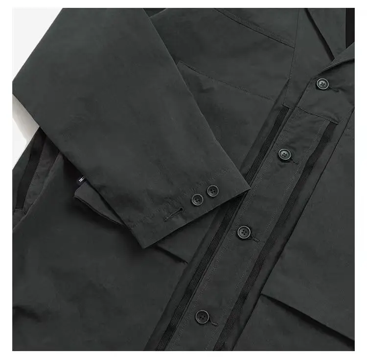 TMCAZ deformation layer multipocket jacket loose silhouette large front pockets light vintage effect gorpcore urban outdoor