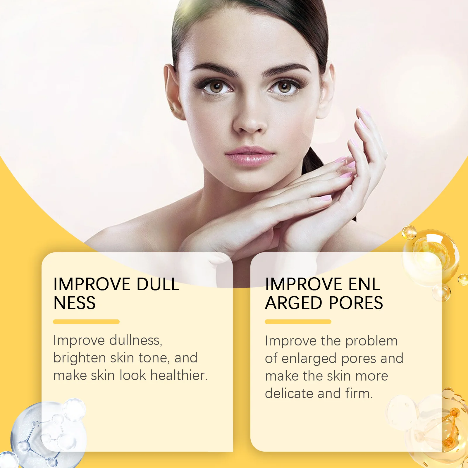 Ginseng Face Essence Fade Fine Lines Firming Smoothing Pores Hyaluronic Acid Brightening Moisturizing Niacinamide Facial Serum 4
