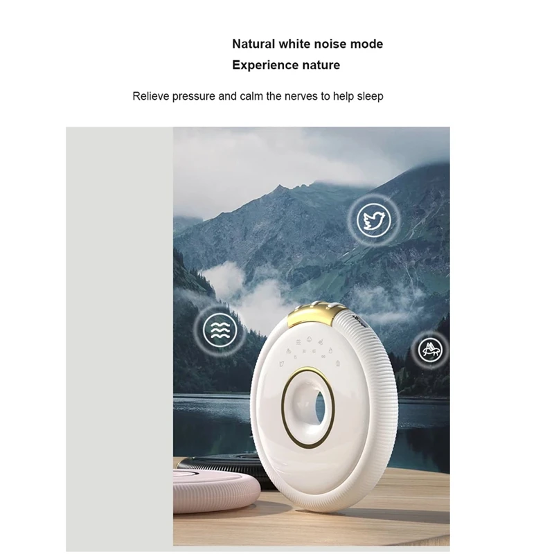 B34B-Sound Box Bone Conduction Wireless Bluetooth Speaker Stereo Bass Under Pillow White Noise Improve Sleep Use