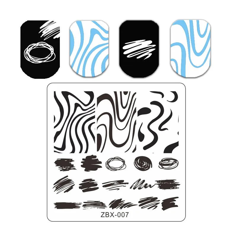 Dragon Eye Ink Stamping Plates  Cute Cat Claw Dog Stainless Steel Image Stencil Flower Leaf Nail Art Stamp Templates Line Face 5