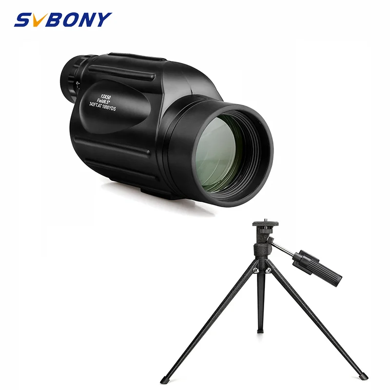 

Монокуляр SVBONY SV49 13/10-30X50, профессиональный бинокль, Spyglass + SV153, Настольный Штатив для кемпинга и дикой природы