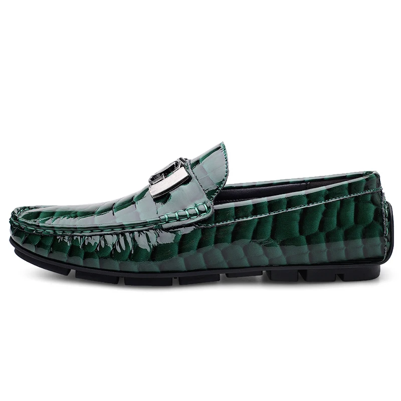 Spring Autumn Mens Patent Leather Shoes Men Loafers Luxury Slip On Loafer Shoes Size 38-45 Dropshipping 5