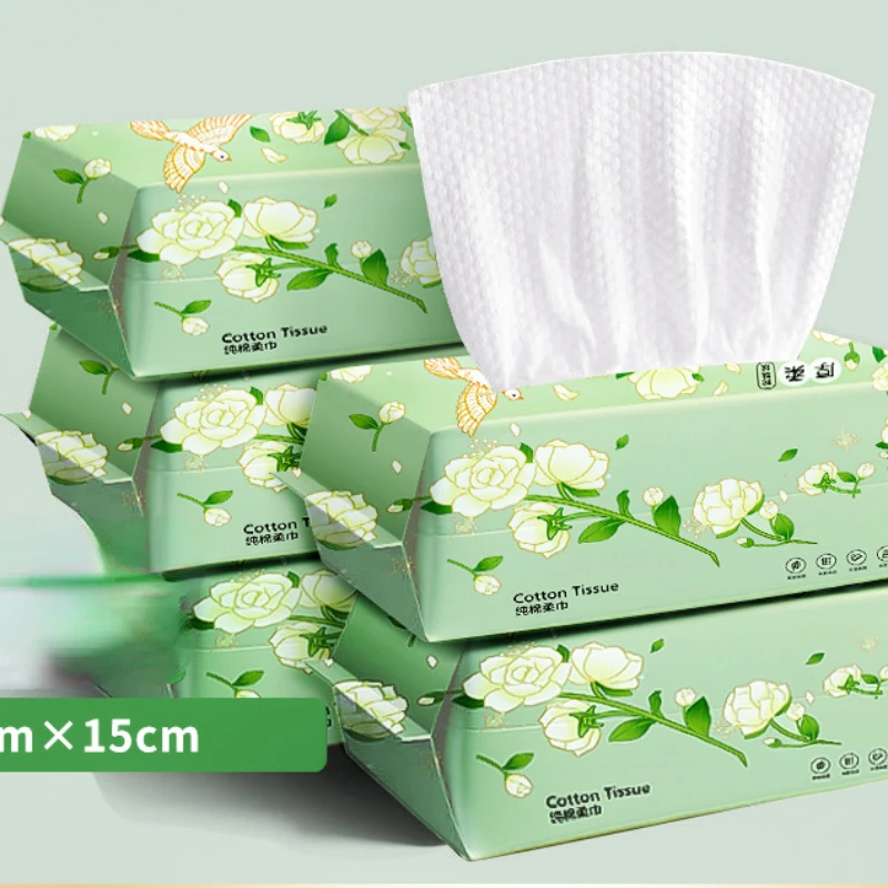 30/40pcs Face Towel Pearl Pattern Disposable Face Cleaning Tissue Soft Cotton Wet Dry Use Makeup Remover Towel Beauty Wipe