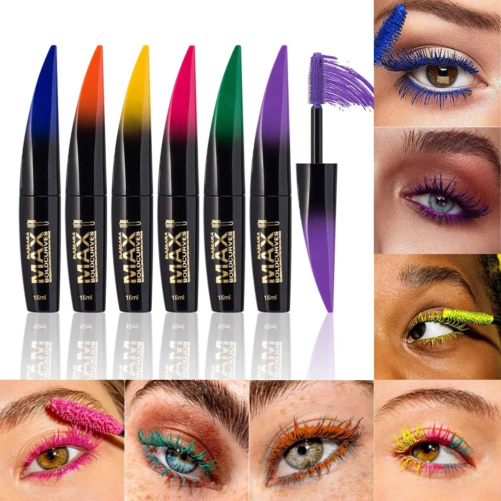 Waterproof Eye Black Mascara Extension Black Silk Fiber Eye Black Women's Cosmetics Waterproof