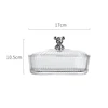 Nordic Vertical Stripes U-shaped Fruit Bowl Glass Candy Box Household Snacks Snacks Dried Fruit Dessert Plate Desktop Decoration 6
