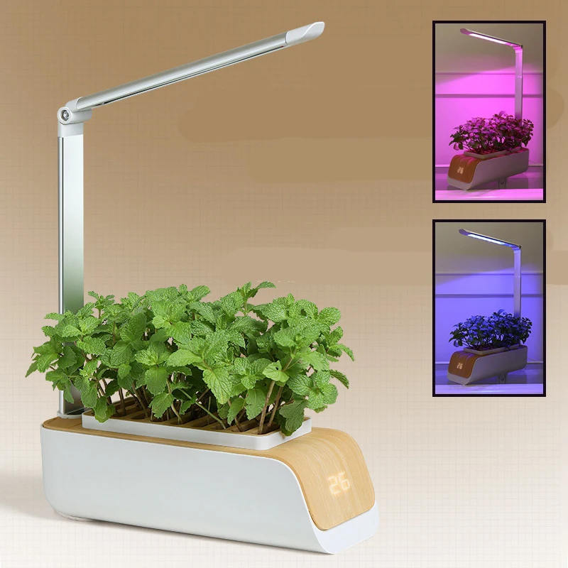 インテリジェントled植物プランター屋内led成長ランプ水耕栽培システム家庭用照明器具