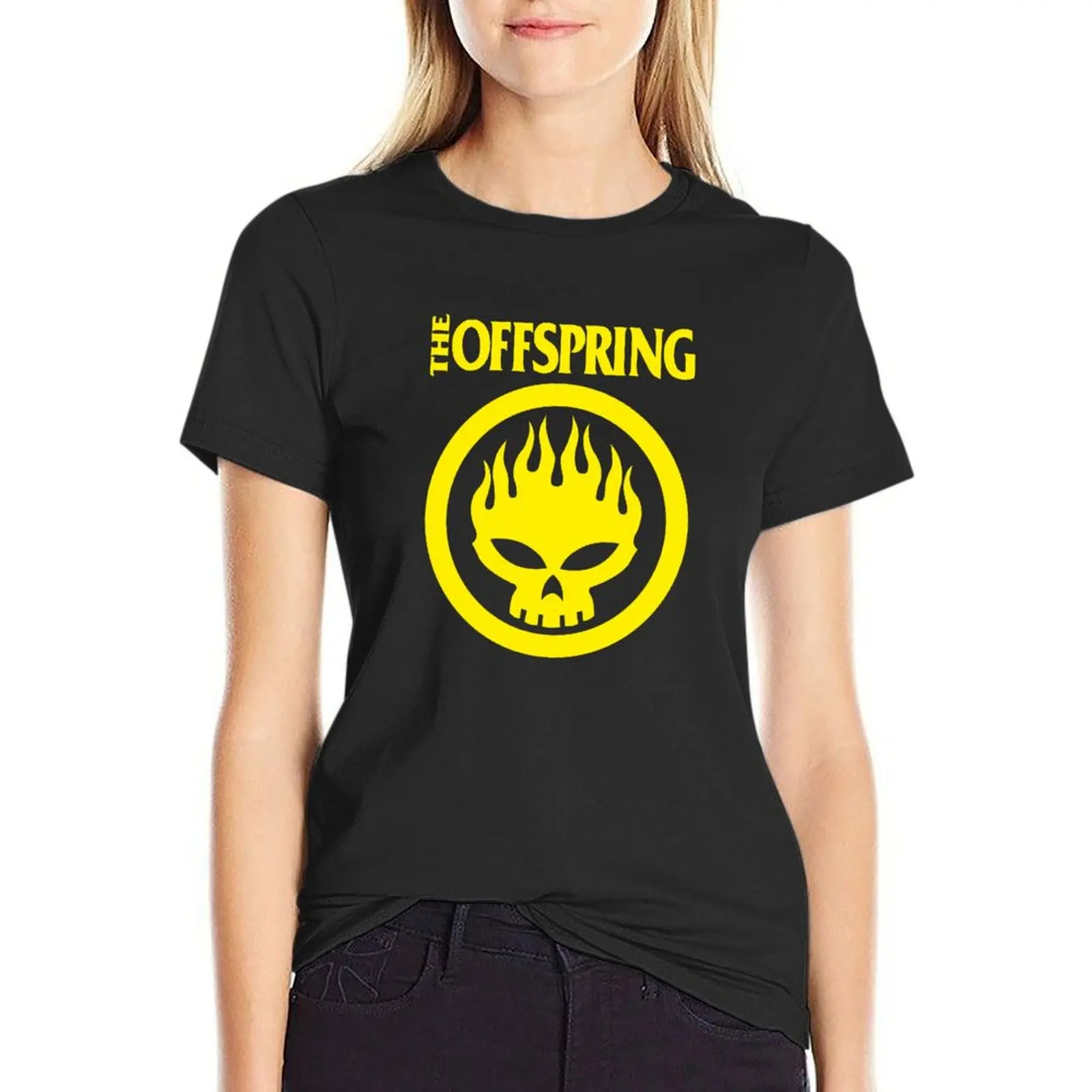 Subsidal Skull Merch T-Shirt Blouse female western t-shirt dress for Women