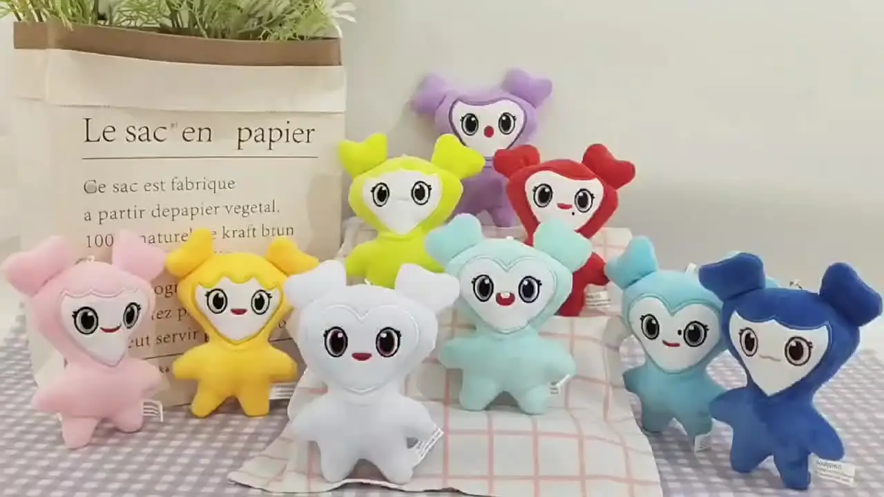 9PCS/lot Lovelys Plush Korean Super Star Plush Toy Cartoon Animal
