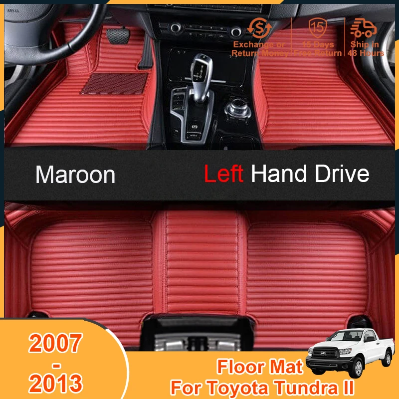 

2007-2013 Foot Pad Carpets for Toyota Tundra II 2007 2008 2009 2010 2011 2012 2013 Accessories Floor Mats Non-Slip Scratch Cover