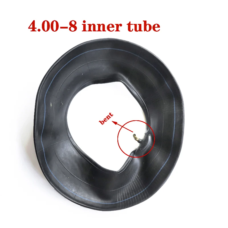 8-Inch Tire is Suitable for Unicycles, Bagged Trucks and Trolleys With Curved Valve Straight Valve Inner Tube 4.80/ 4.00-8