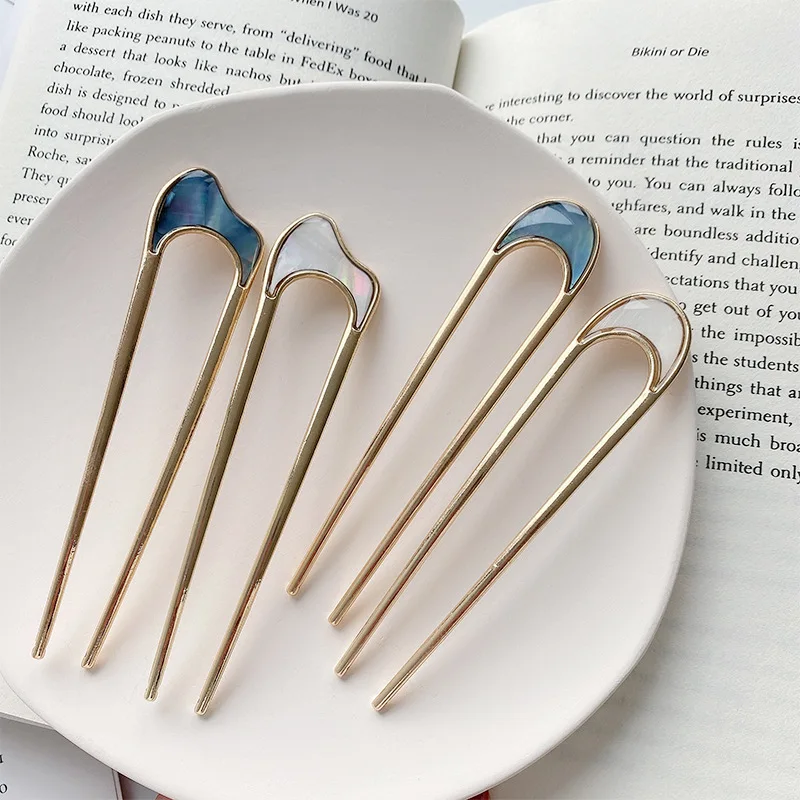 Simple U Shape Hair Clips Pins for Women Girls Hair Sticks Bride Styling Accessories Gold Color Metal Hairpins Barrettes hair accessory hair stick hair clip jewelry accessories