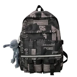 New Canvas Backpack Female INS Original Sufeng Schoolbag Lovers Leisure Simple Middle School Schoolbag Canvas Backpack