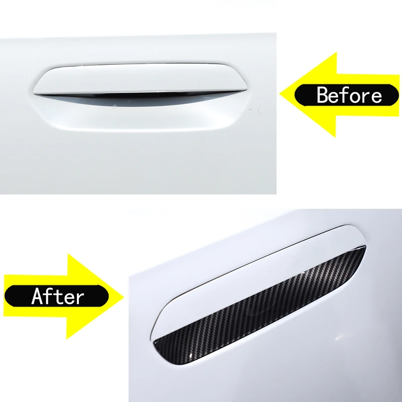 For BMW X1 U11 2023 2024 Car Styling Accessories Sticker ABS Carbon Fiber Exterior Door Bowl Decorative Sticker 4 For BMW X1 U11 2023 2024 Car Styling Accessories Sticker ABS Carbon Fiber Exterior Door Bowl Decorative Sticker 4