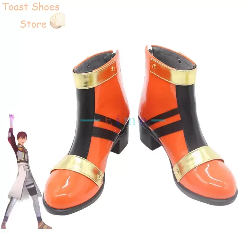 

Morisawa Chiaki Cosplay Shoes Game Ensemble Stars Cosplay Prop PU Leather Shoes Halloween Carnival Boots Costume Prop