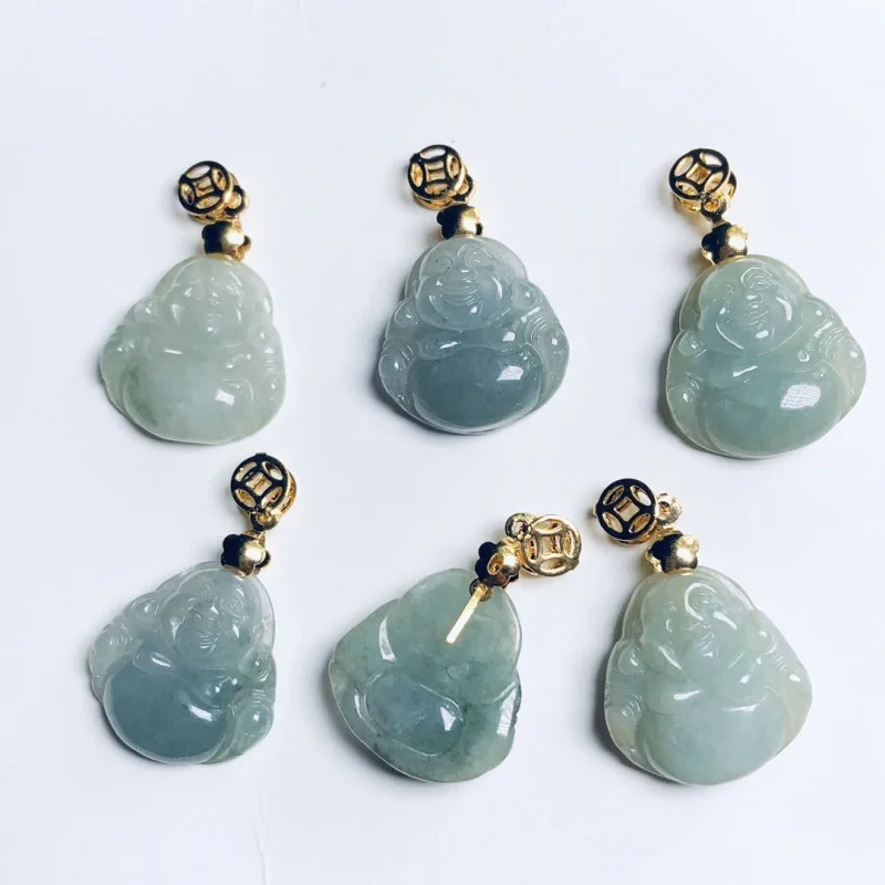

Фальшивая модель Jadeite подвеска Авалокитешвара, лампа из Мьянмы, зеленая Нефритовая