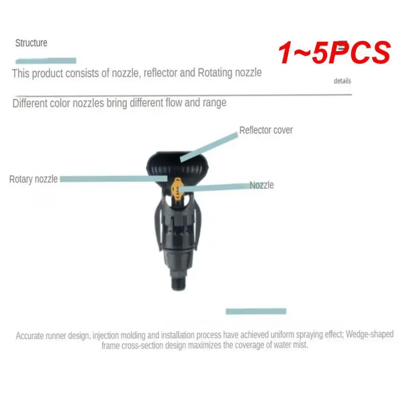 

1~5PCS R:9~10m s 1/2'' Thread Garden Lawn Irrigation Sprinklers Steel Ball Drive 360 Degree Rotating Sprayer Watering Nozzles