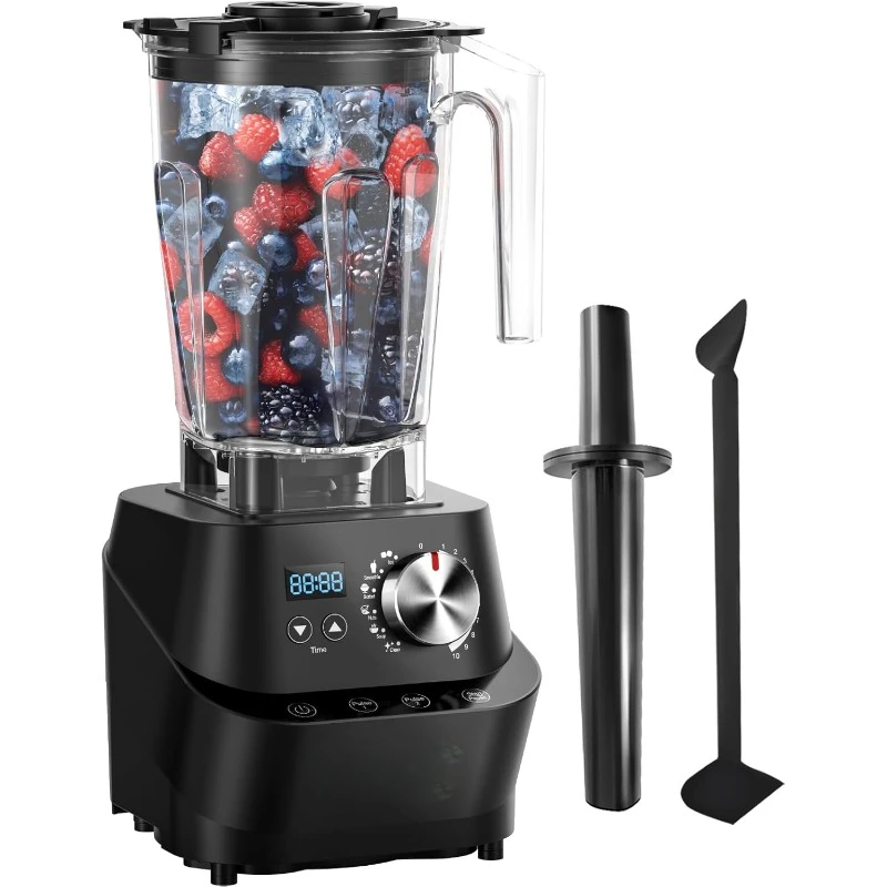 Commercial Blender Heavy Duty Smoothie Blender Fast Ice Crushing 64 oz Jar 10 Speeds Self Cleaning Kitchen Appliances 2