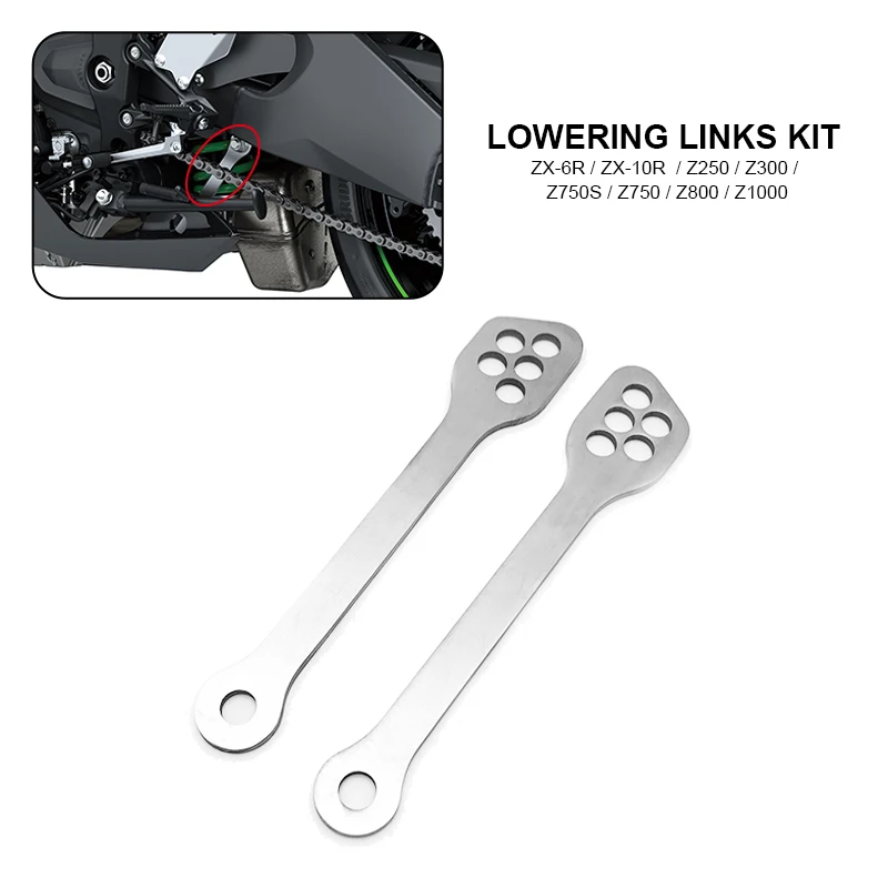 

Motorcycle Lowering Links Kit Fit For Kawasaki ZX-6R ZX-10R Z250 Z300 Z750S Z750 Z800 Z1000 EX250 EX300 Rear Suspension Linkage