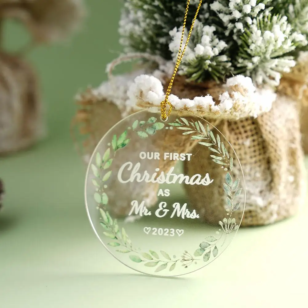 

New Christmas Decoration Christmas Tree Ornament Xmas Transparent Hanging Ornament For Home Restaurant Decoration Navidad M4U5